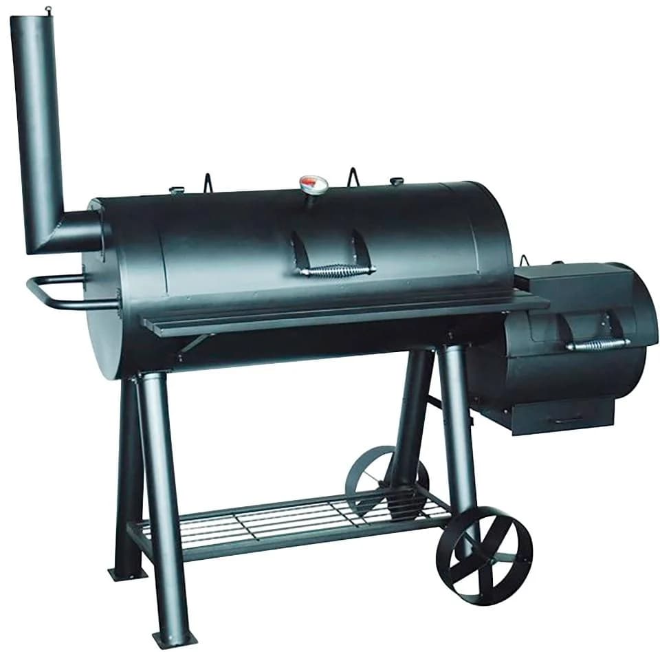 Tepro Smoker Milwaukee Schwarz mit Thermometer und Kaminabzug - Bild 2
