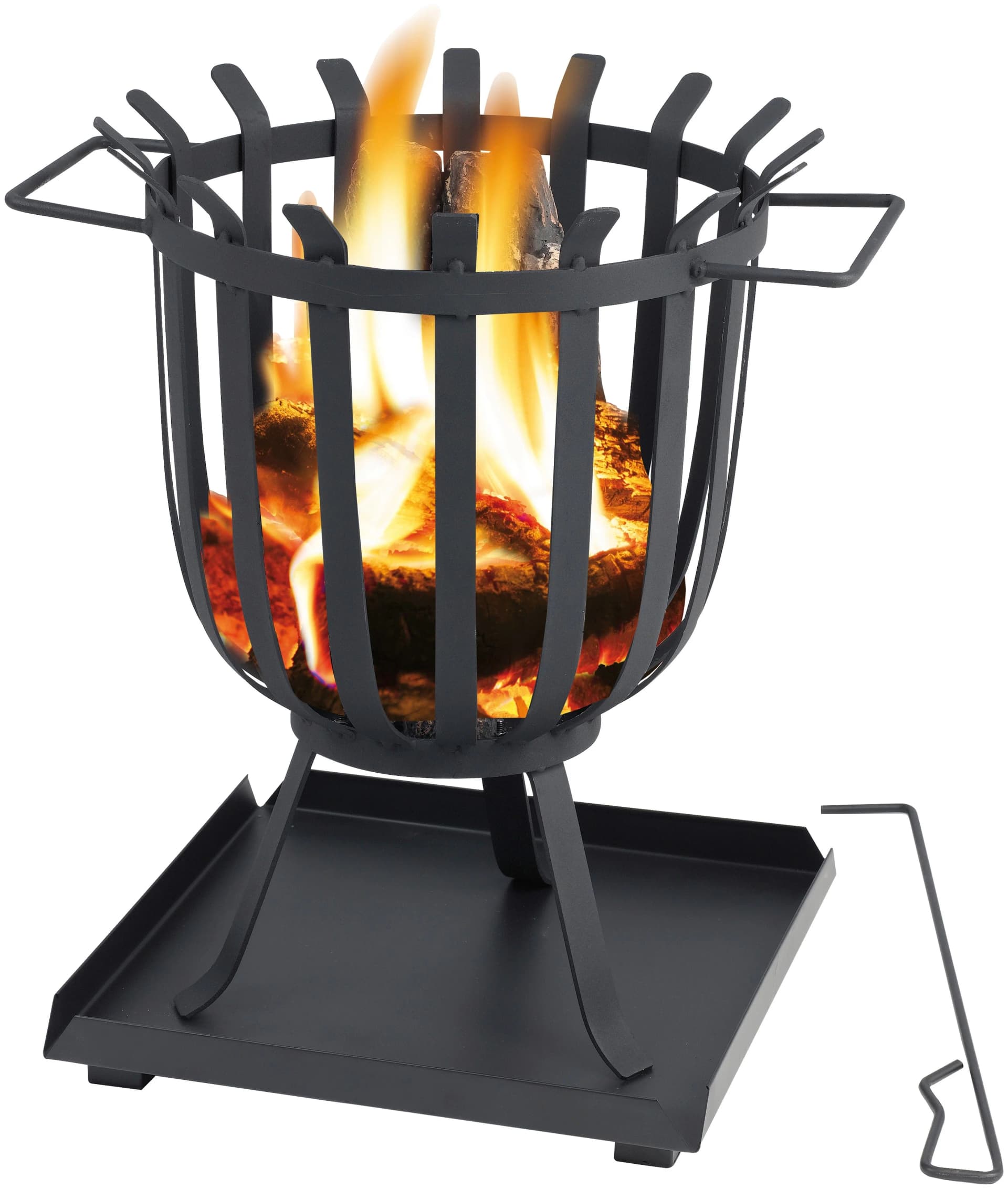 TEPRO Feuerkorb Brentwood Schwarz Stahl