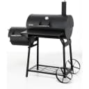 Tepro Smoker Biloxi Schwarz mit Rollen und Thermometer Bild 1