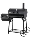 Tepro Smoker Biloxi Schwarz mit Rollen und Thermometer Bild 2