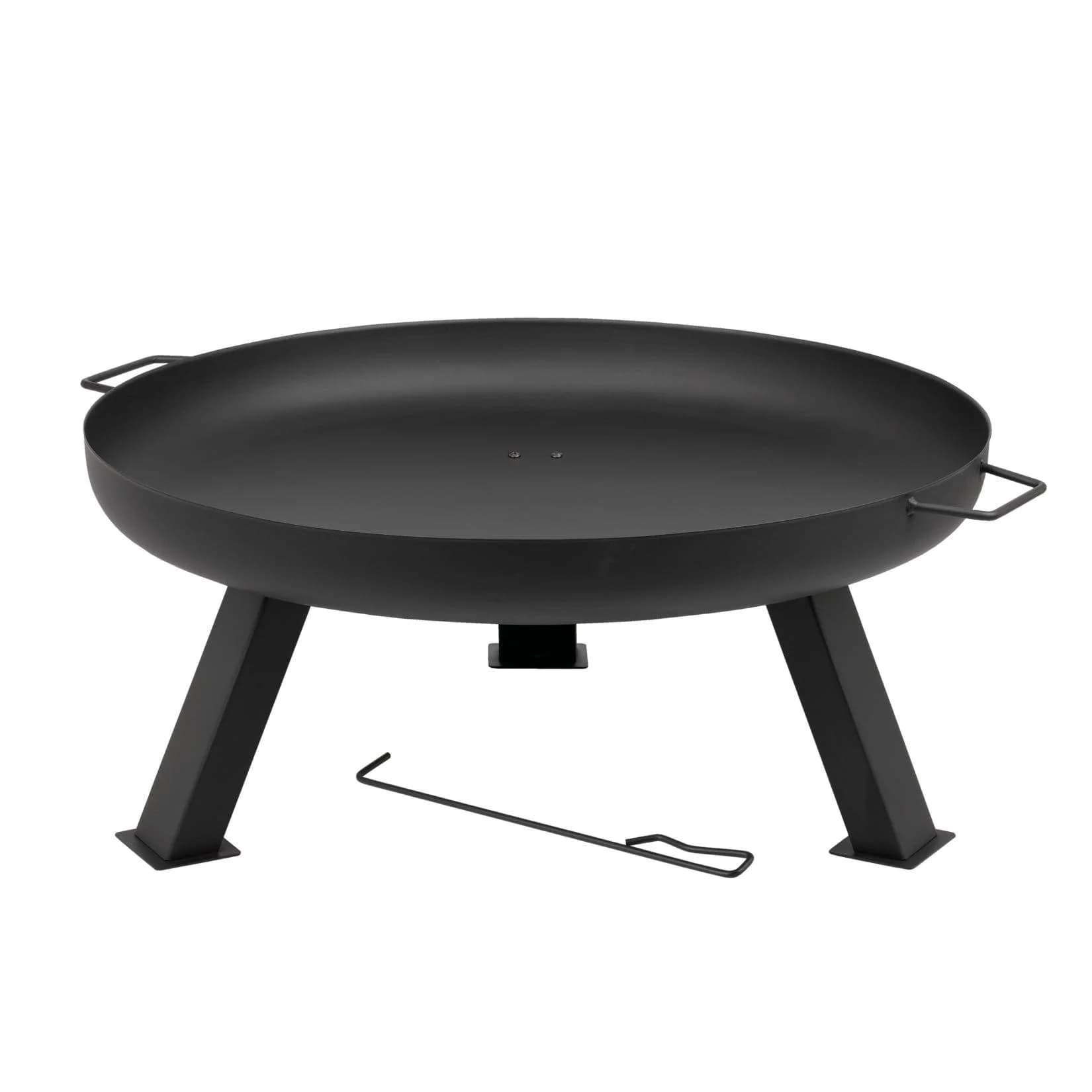 TEPRO Feuerschale Reno Schwarz Edelstahl Stahl