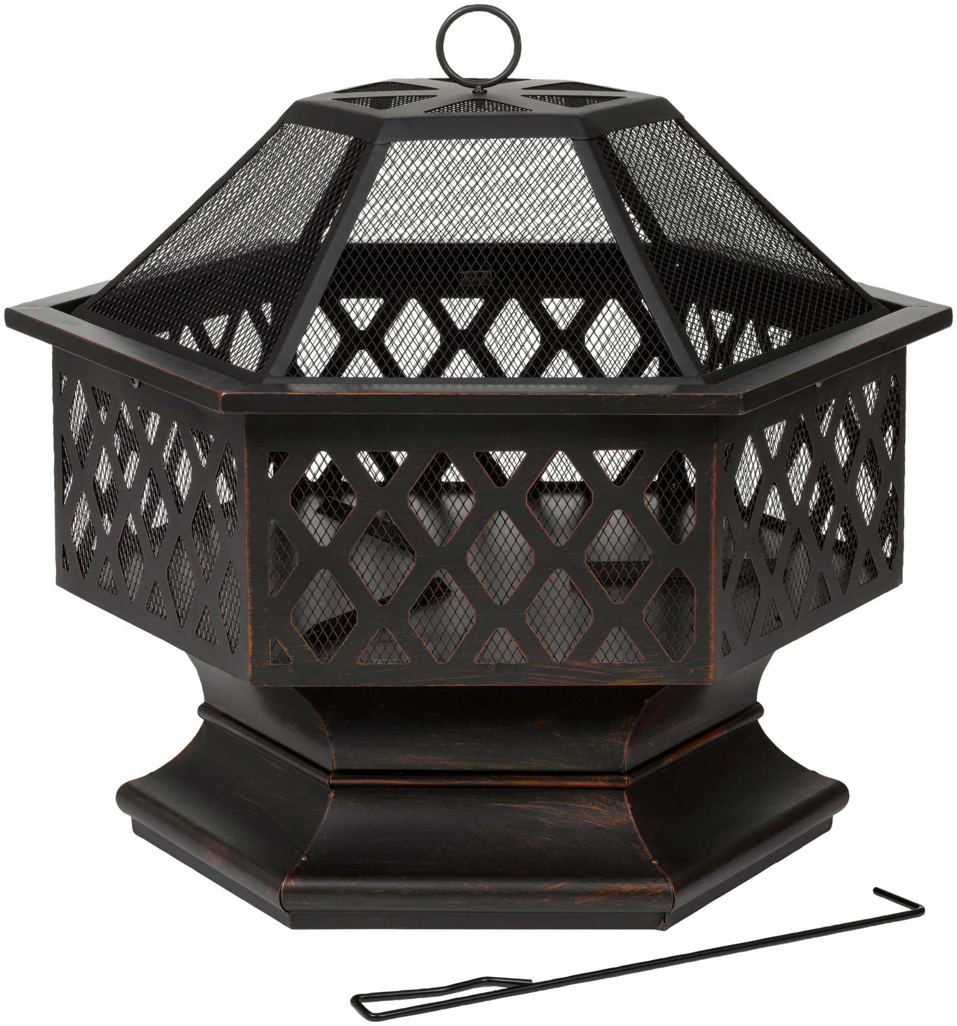 TEPRO Feuerstelle Farview Schwarz Edelstahl