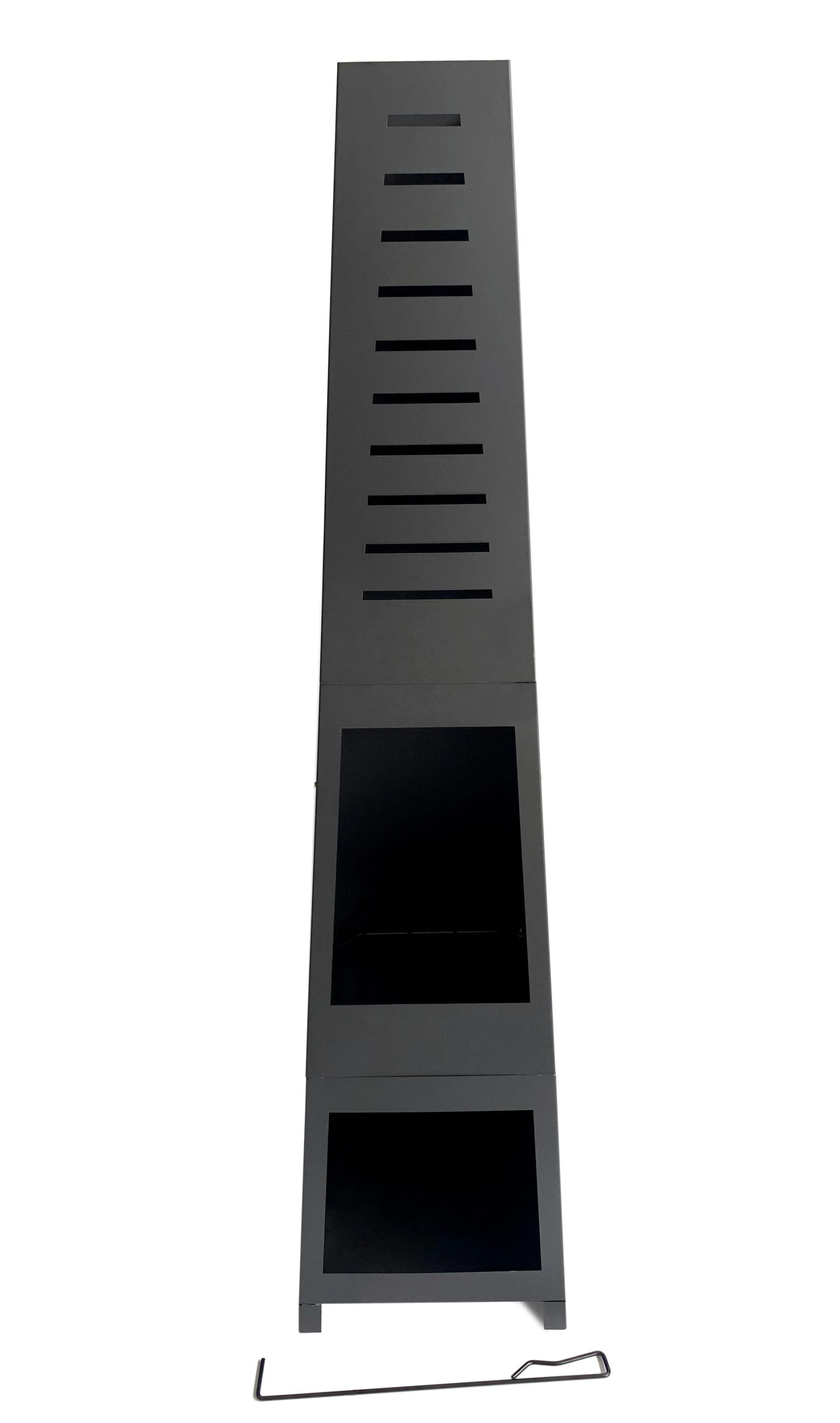 Feuerstelle TEPRO Bainbridge Schwarz Stahl Feuerkörbe Pyramidenkamin