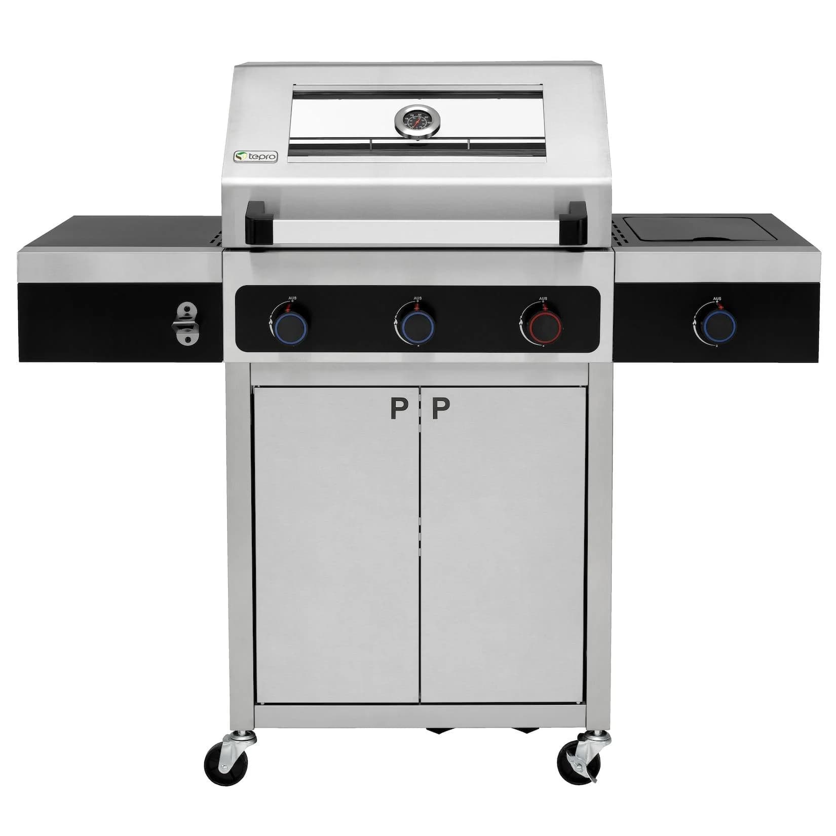 TEPRO Gasgrill Keansburg 3 Special Edition Schwarz/Edelstahlfarben