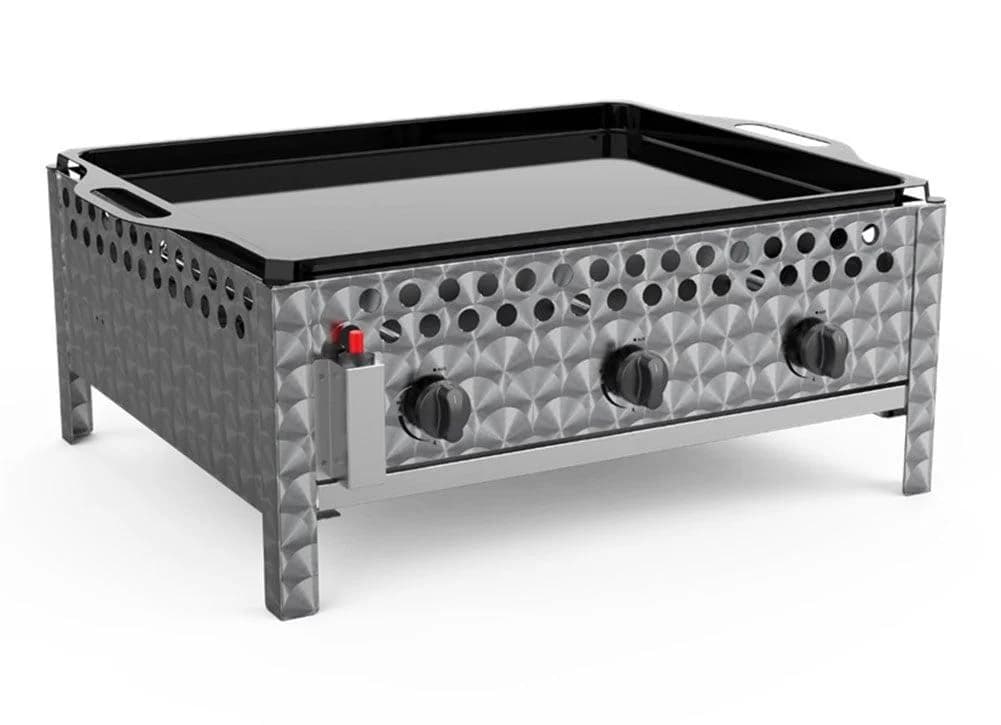 Gasgrill aus Edelstahl, ideal für Würstchen