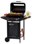 Tepro Gasgrill "Irvine" Schwarz mit Lavasteinen und Seitenablagen Bild 2