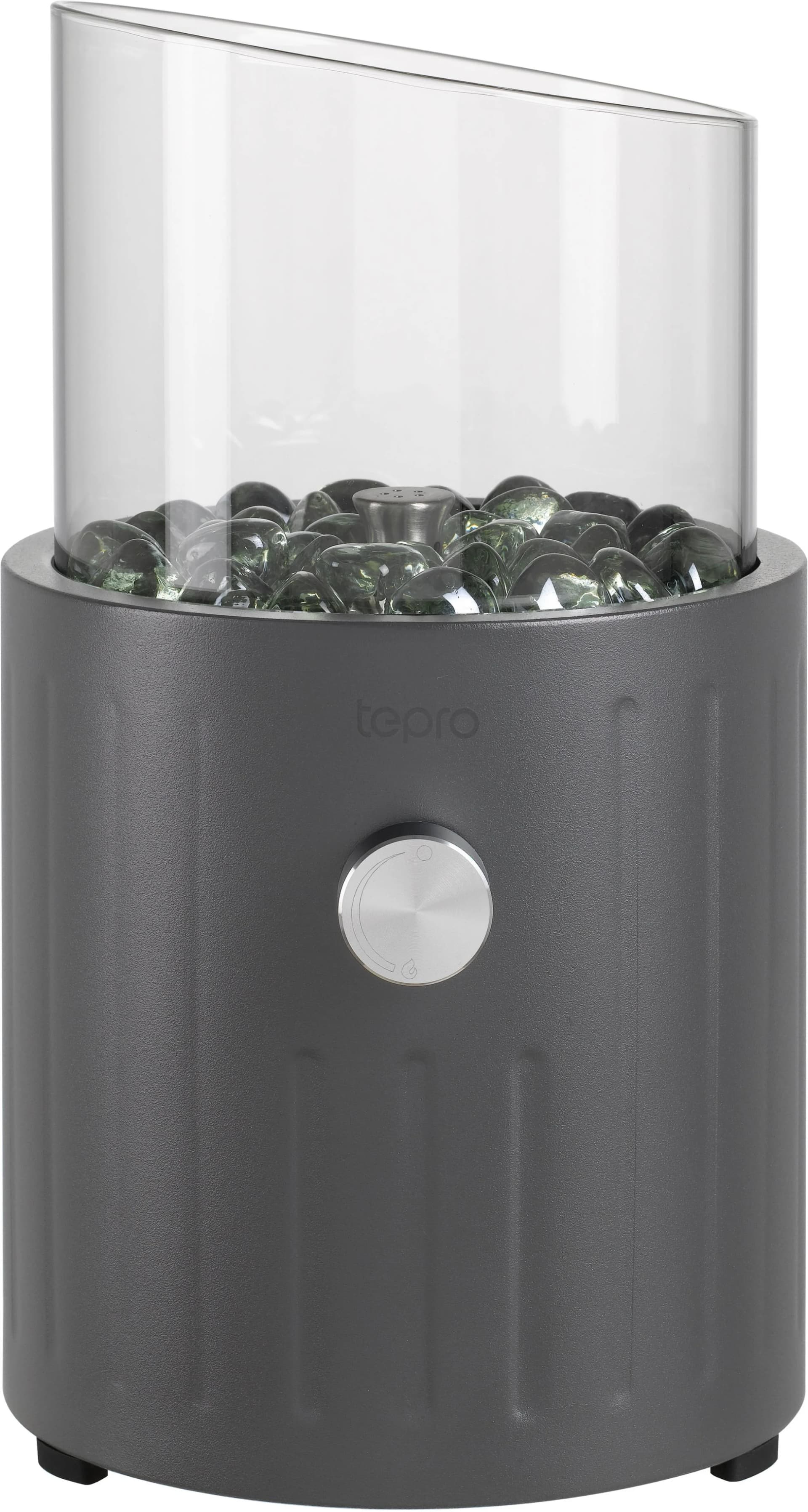 TEPRO Feuerstelle Fluvin Anthrazit Gas