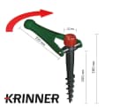 Krinner Schirmhalter Vario Drill Sonnenschirmständer für Strand & Wiese Bild 3
