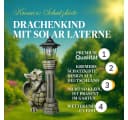 Kremers Schatzkiste Gartenfigur Drache mit LED Solarlaterne 45cm Bild 4