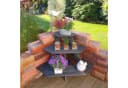 PROMADINO Blumentreppe Eckelement Anthrazit Holzwerkstoff Bild 4