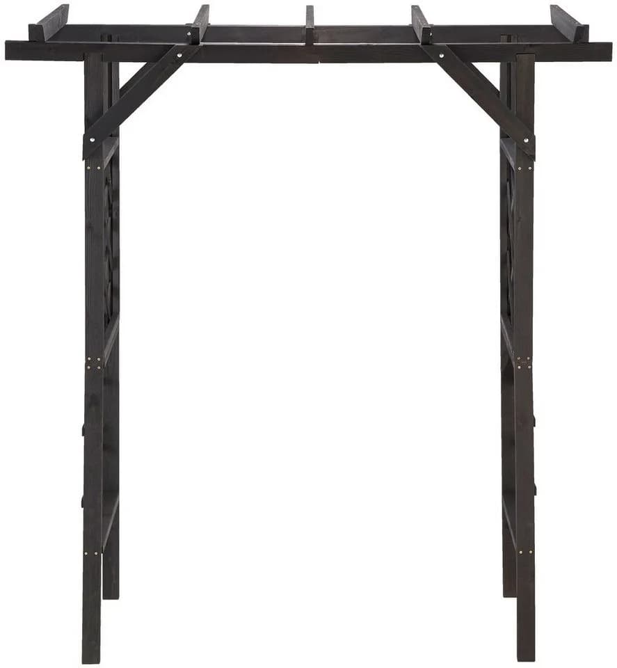PROMADINO Rosenbogen Pergola Ben Anthrazit mit Rankhilfen - Bild 3