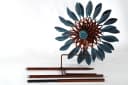 Locker Gartenstecker Windrad Braun Metall Bild 1
