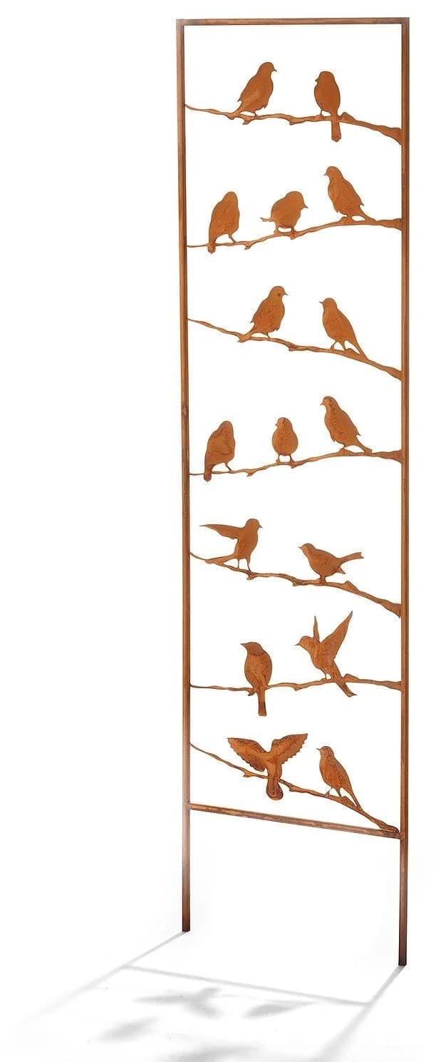 Locker Gartenstecker 76044-06 Braun Metall Vogelsilhouetten - Bild 5