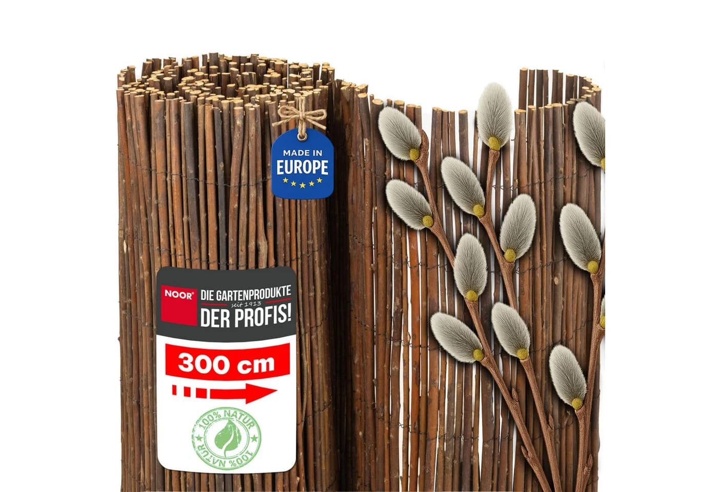 NOOR Weidenmatte DELUXE Sichtschutz für Balkon, Terrasse - Bild 2