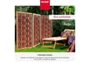 NOOR Paravent Weide Deluxe Klappbar Sichtschutz 3 St Bild 3