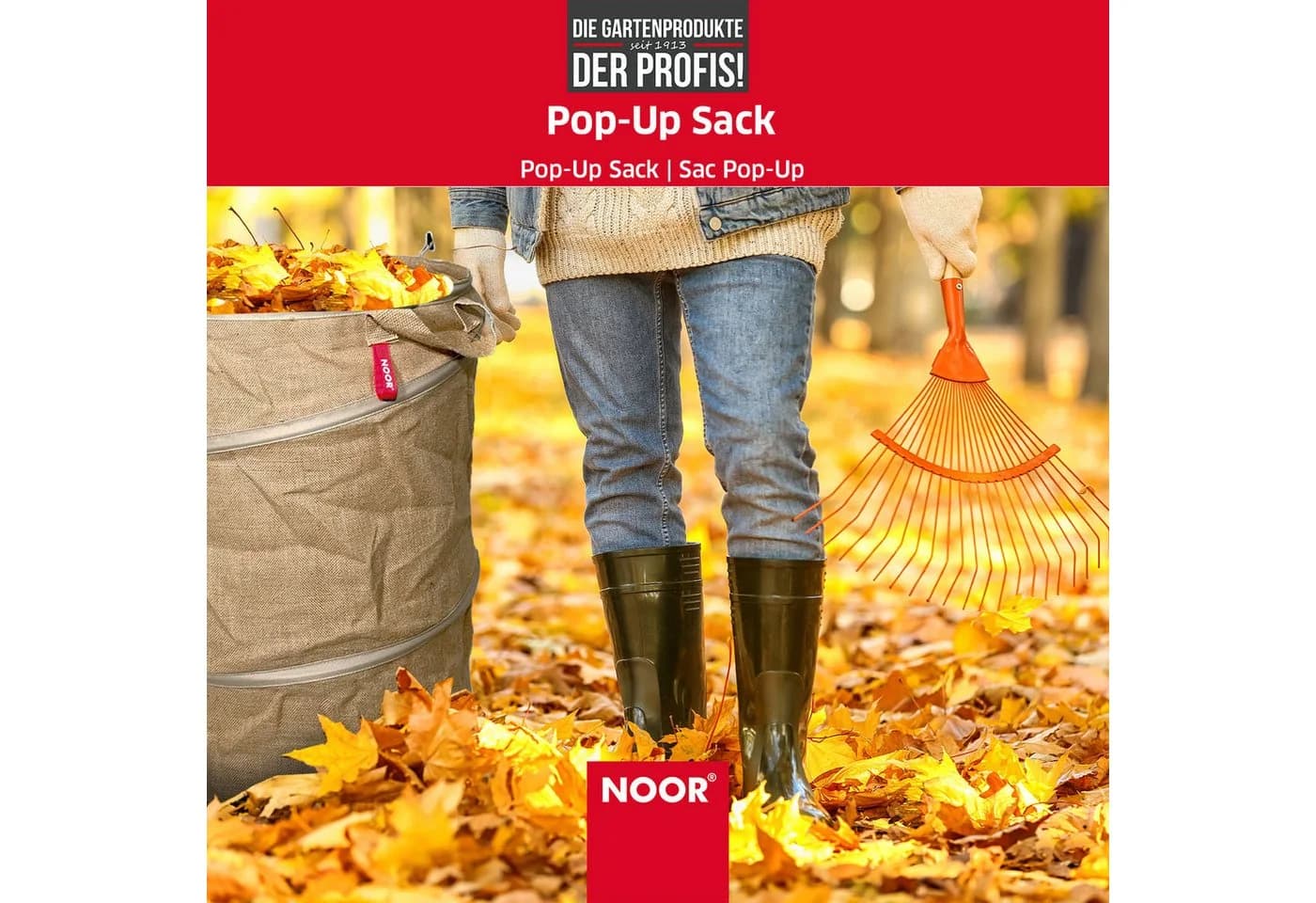 NOOR POP-UP Gartensack 160L Faltbar Standfest - Bild 4