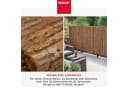 NOOR Sichtschutzzaunmatte Rindenmatte COUNTRY Rustikal Bild 1
