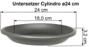 MePla Untersetzer Cylindro Anthrazit wetterfest Bild 1