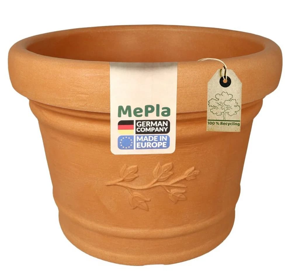 MePla Blumentopf Palermo 30 cm Terra Frostfester Kunststoff - Bild 2