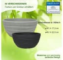 Heimwerkercenter Pflanzschale Carrara Grau Frostfest Kunststoff Bild 5