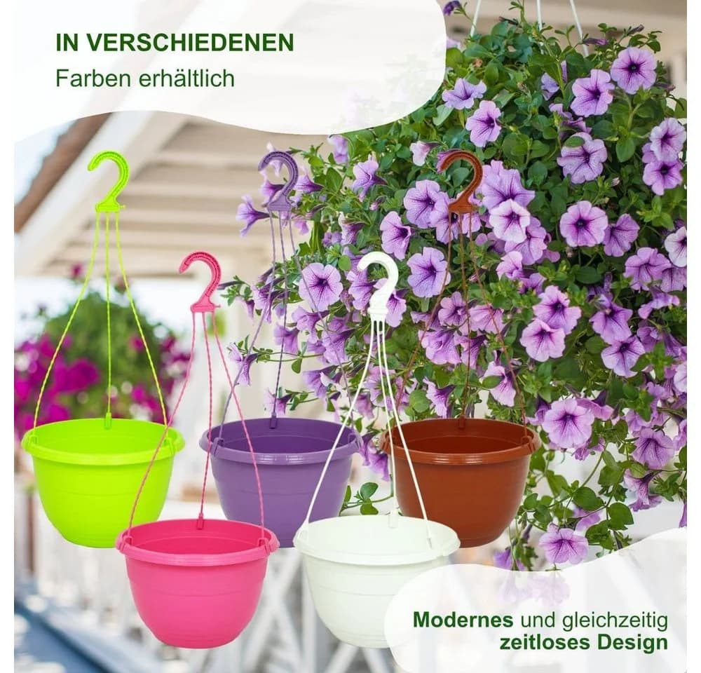 Heimwerkercenter Blumenampel Orion 3er Set UV-beständig Pink - Bild 4