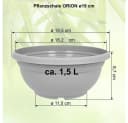 Heimwerkercenter Pflanzschale ORION 3er Set Terrakotta Kunststoff Bild 3