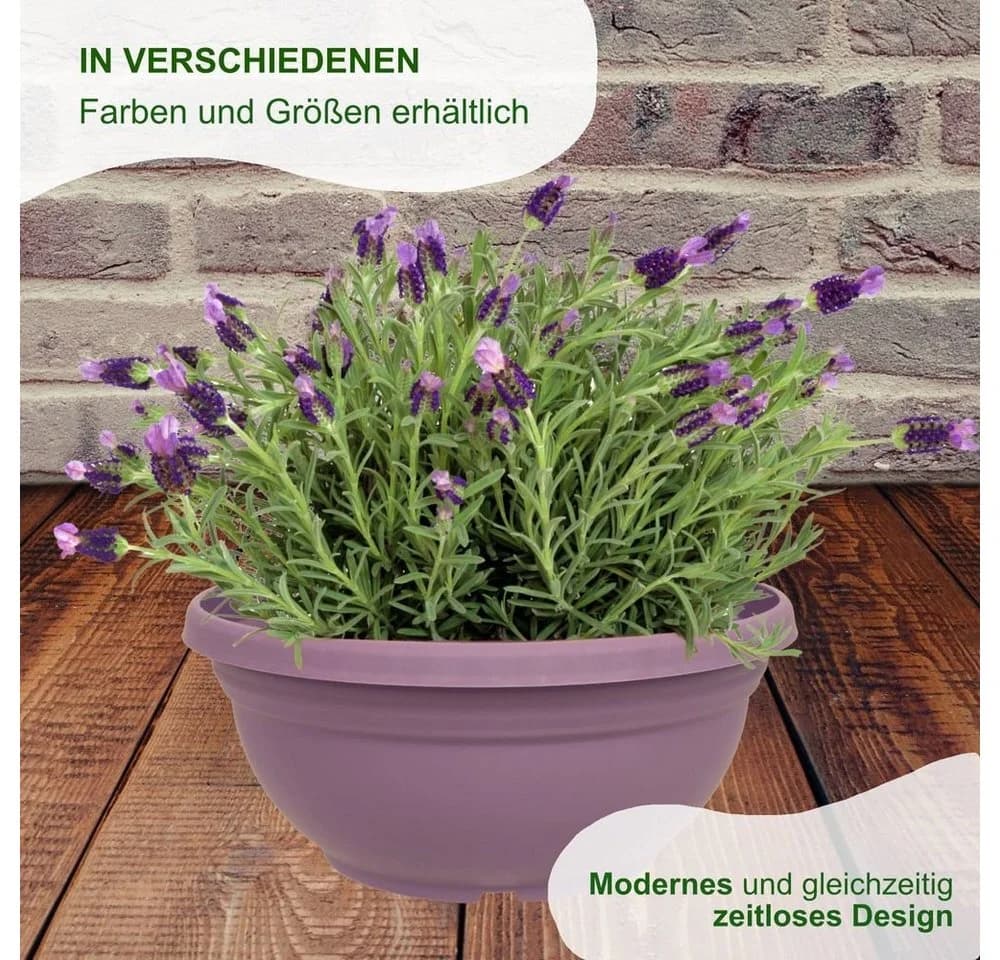 Heimwerkercenter Pflanzschale ORION 3er Set Terrakotta Kunststoff - Bild 5