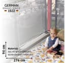 Reer Kindersicherung Balkonnetz Weiß Polyester Bild 1