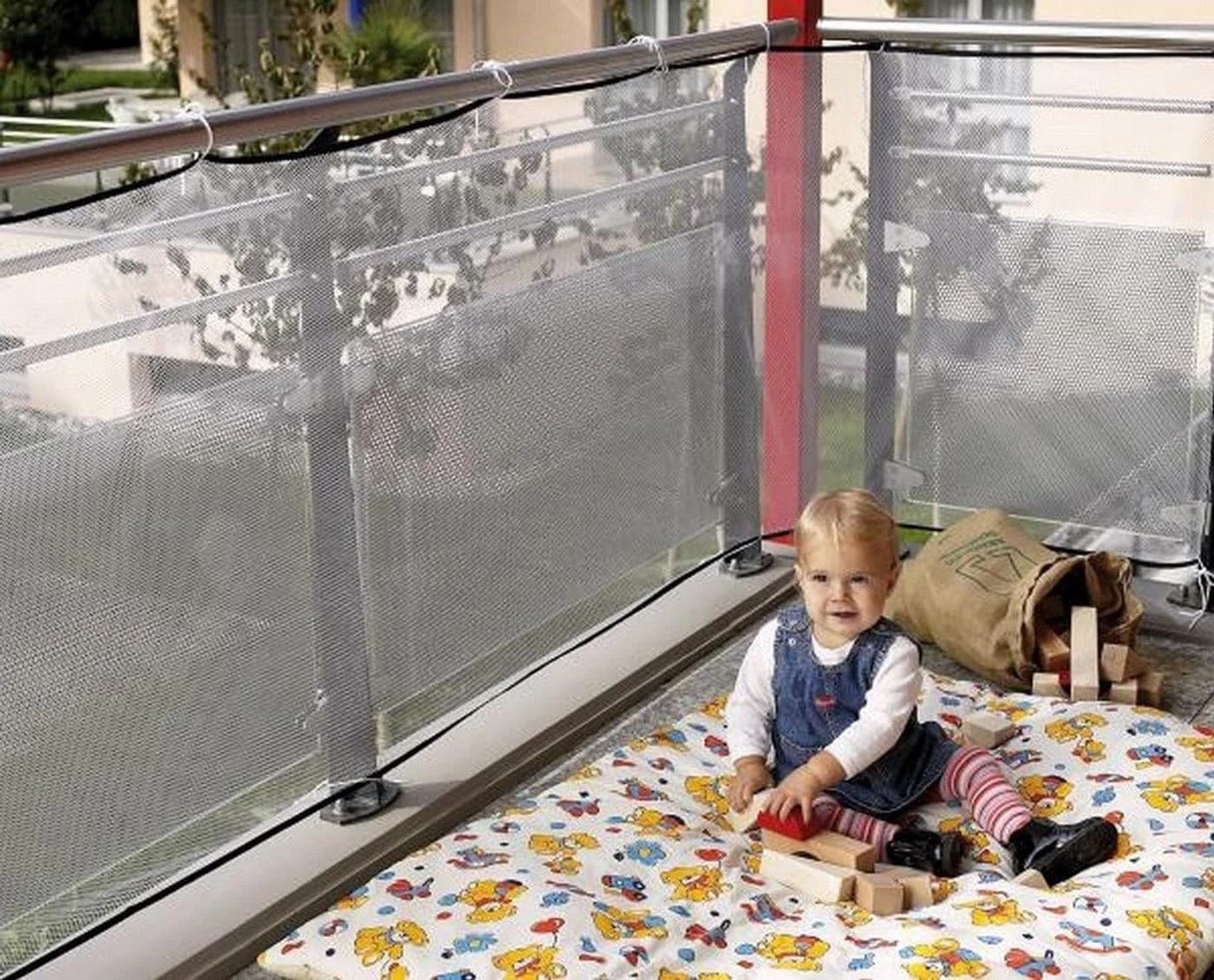 Reer Kindersicherung Balkonnetz Weiß Polyester - Bild 2