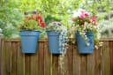 KHW Flowerclip Balkonkasten Set 3-tlg. Meerblau Kunststoff Bild 2