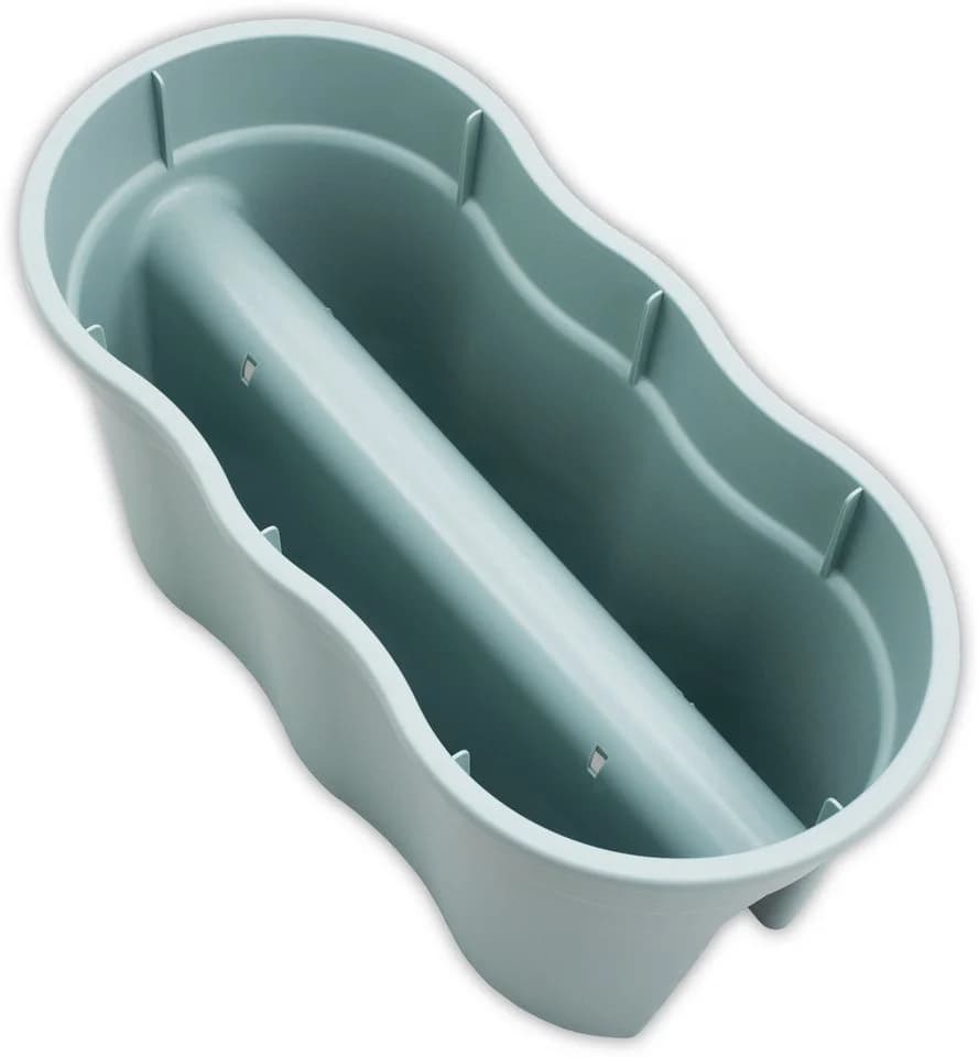 KHW Flowerclip XXL Balkonkasten Set 2-tlg. Grün Kunststoff