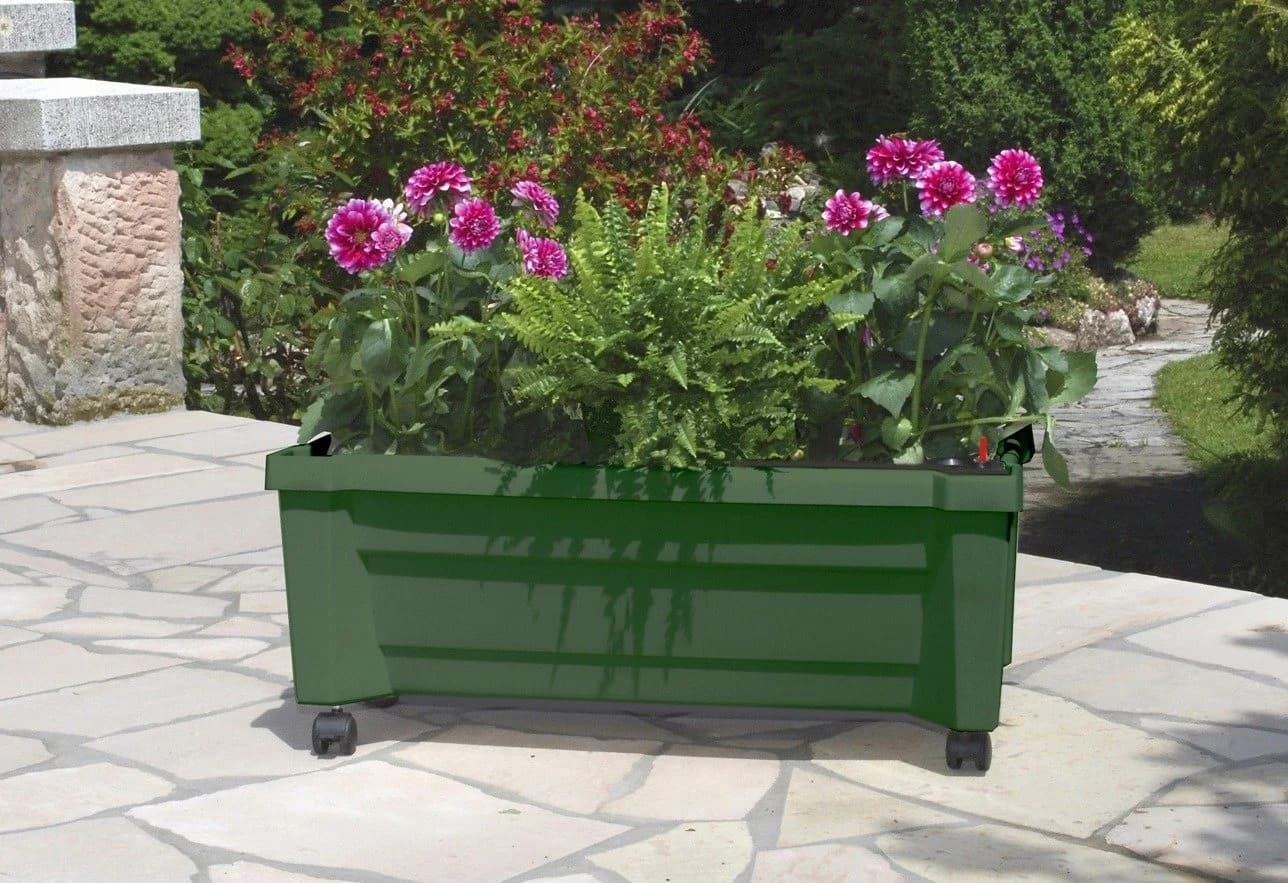 KHW Pflanzkübel Kunststoff 79x35x33 cm Grün - Bild 3