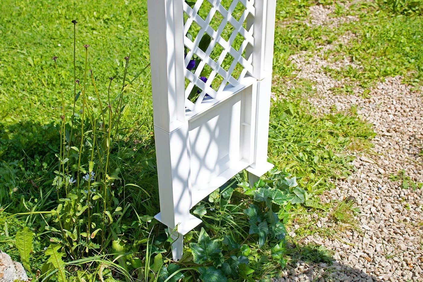 Rosenbogen KHW Weiß Kunststoff Rankhilfe 100x43x207 cm - Bild 5