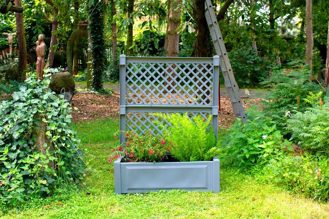 KHW Blumenkasten Pflanzkasten mit Spalier 100 cm - Bild 2