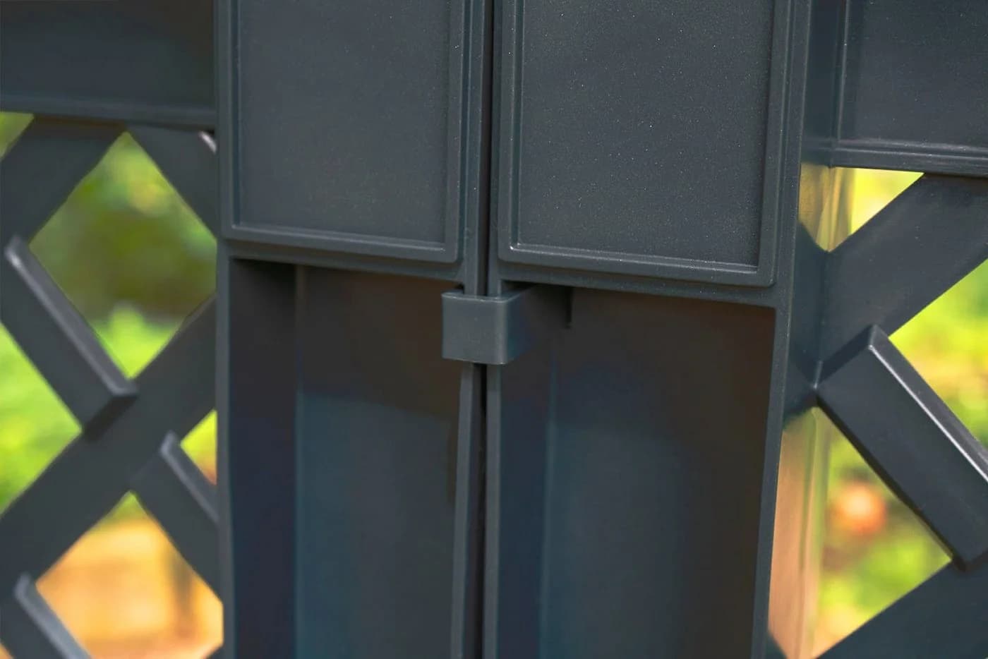 KHW Spalier 2er-Set mit Pflanzkasten Anthrazit Kunststoff - Bild 5