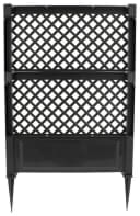 KHW Spalier Anthrazit 100x140 cm mit Erdspießen Bild 3