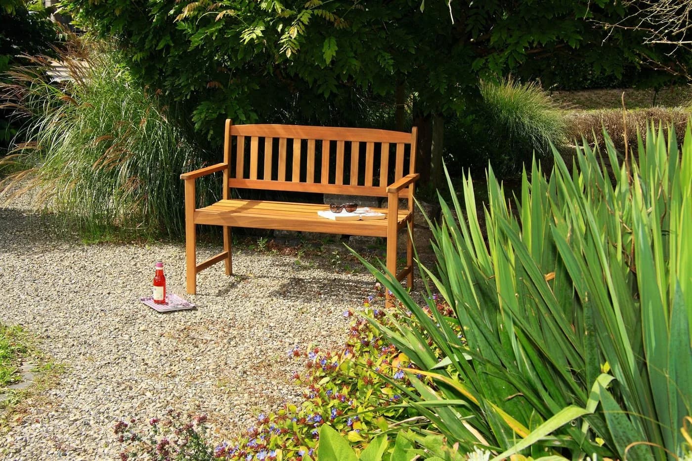 acamp Gartenbank Woody 2-Sitzer Akazienholz Braun