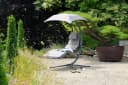 acamp Gartenliege Solomon mit Sonnendach grau Bild 3