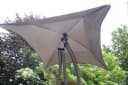 acamp Gartenliege Solomon mit Sonnendach grau Bild 5