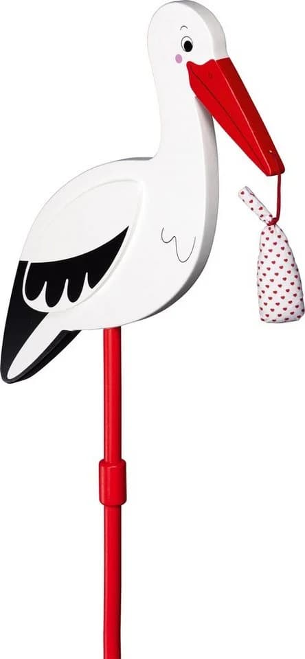 Goki Gartenstecker Storch mit Babytuch XL 100cm