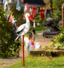 Goki Gartenstecker Storch mit Babytuch XL 100cm Bild 2