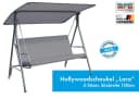 MFG Freizeitmöbel Hollywoodschaukel Lara 3-Sitzer Anthrazit Bild 1