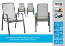 MFG Freizeitmöbel Stapelstuhl Mec-Stor 4-er Set Anthrazit Bild 1
