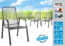 MFG Freizeitmöbel Stapelstuhl Mec-Stor 6er Set Anthrazit Bild 4