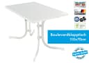MFG Boulevardklapptisch 110x70 cm, weiß, Wetterfeste Melamin-Platte Bild 1