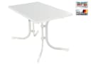 MFG Boulevardklapptisch 110x70 cm, weiß, Wetterfeste Melamin-Platte Bild 2