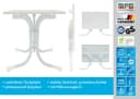 MFG Boulevardklapptisch 110x70 cm, weiß, Wetterfeste Melamin-Platte Bild 3