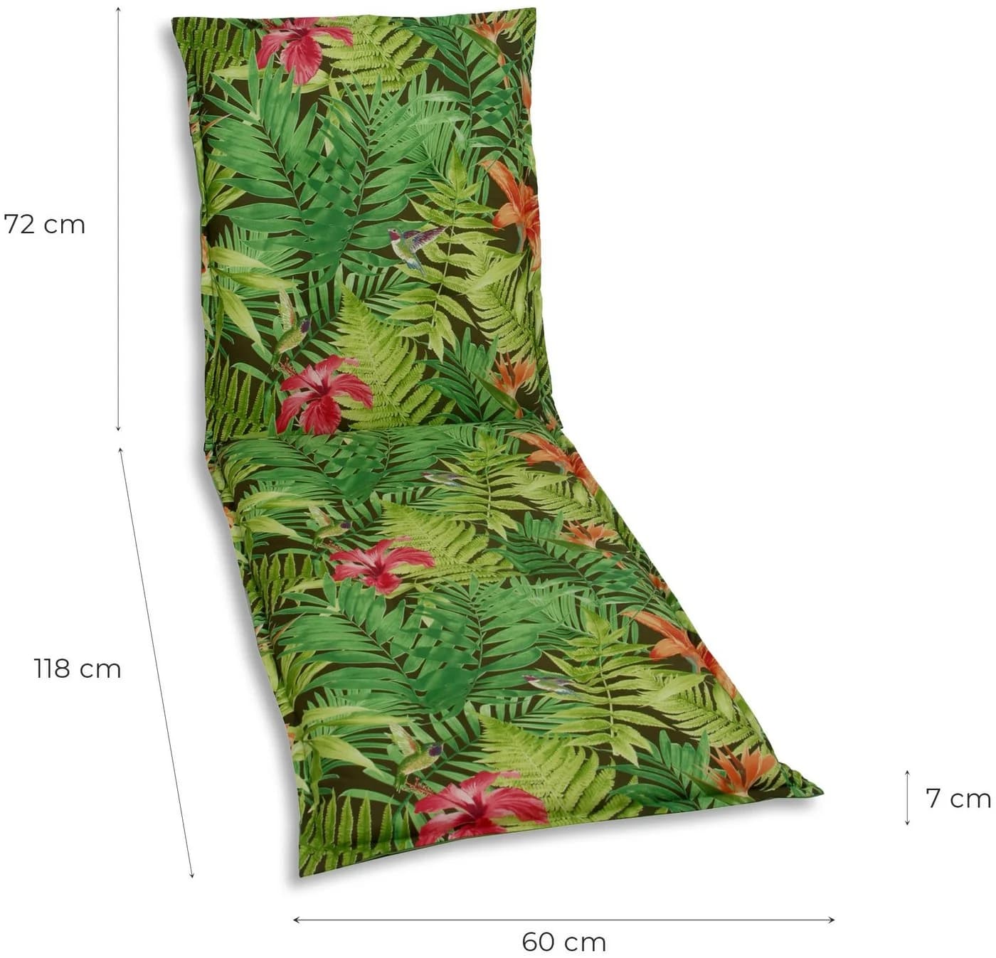 Liegenauflage GO-DE Grün 190x60 cm Polyester-Baumwolle - Bild 5
