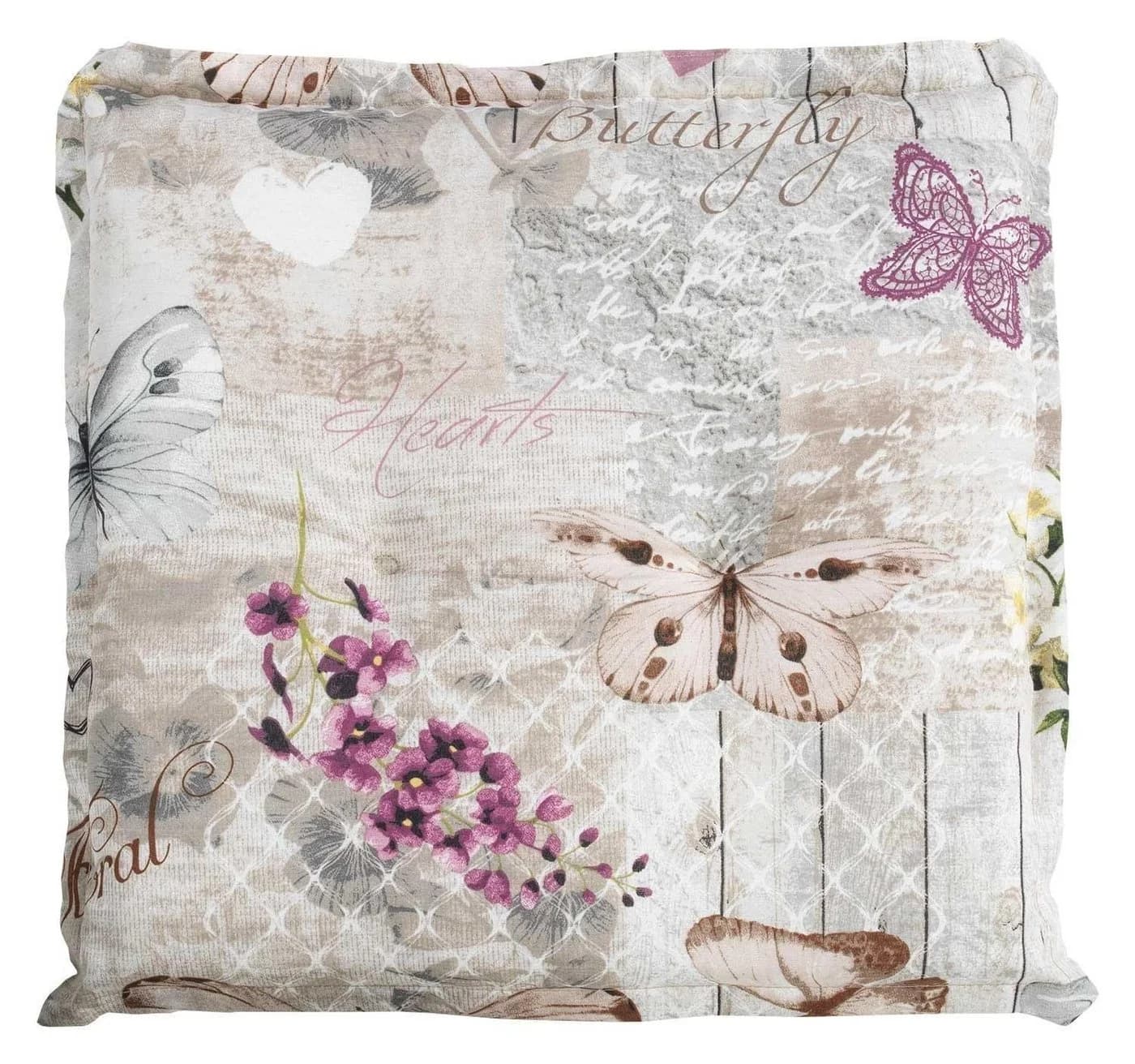 GO-DE Hockerauflage Butterfly Beige Mischgewebe - Bild 2