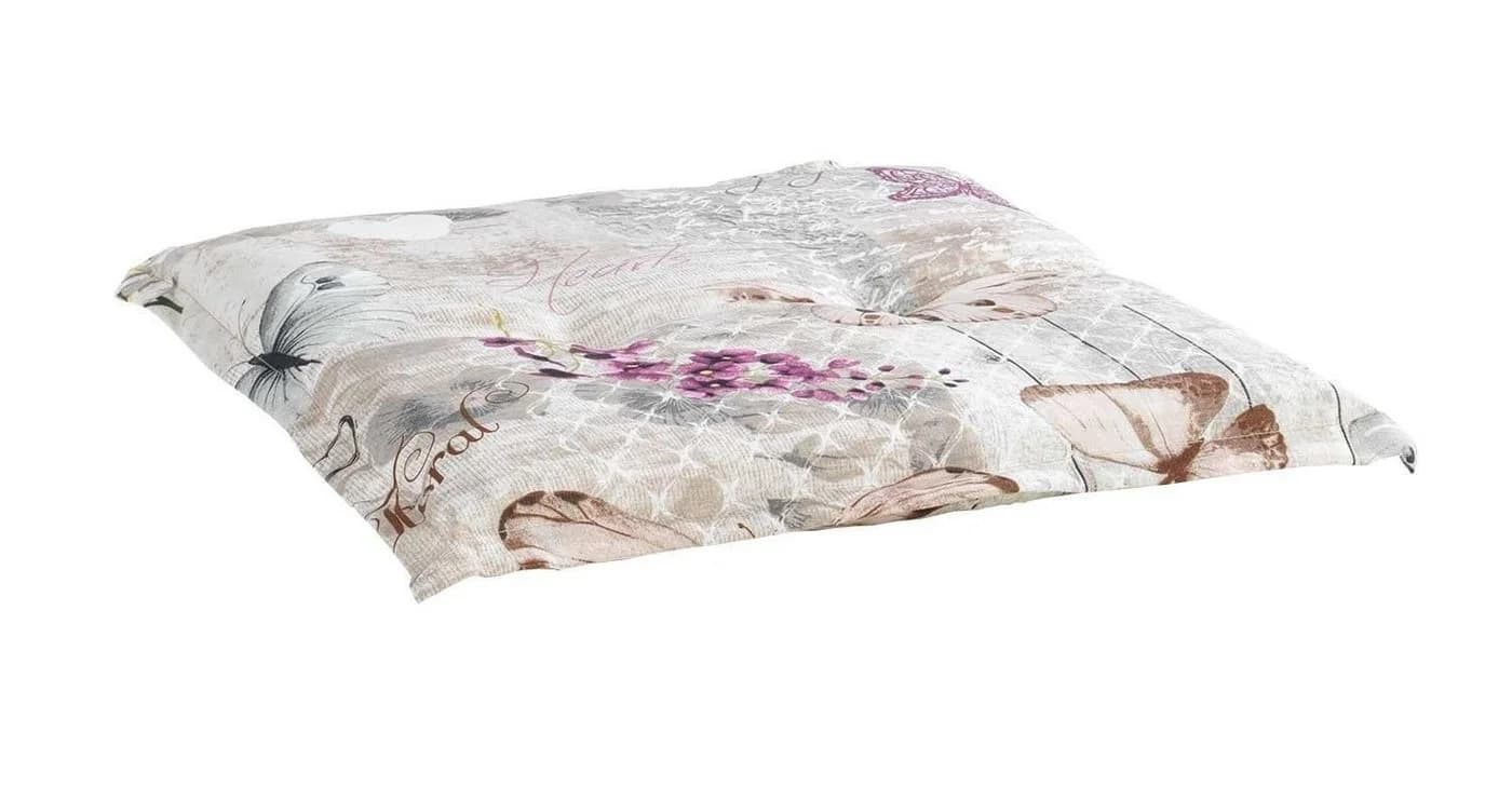 GO-DE Hockerauflage Butterfly Beige Mischgewebe - Bild 4